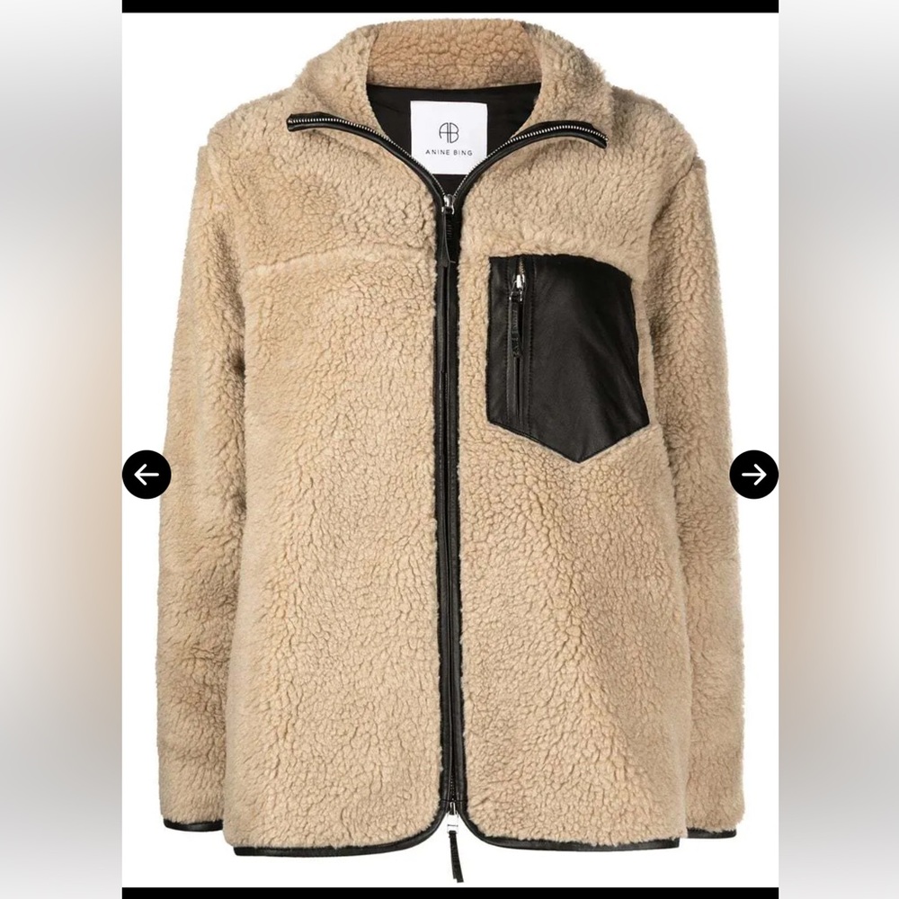 ANINE BING Ryder Faux-Shearling Jacket - Picture 5 of 10